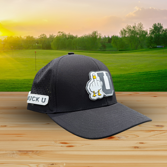 Gorra negra doble logo U