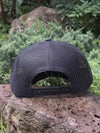 Gorra camo negra pato linea blanca