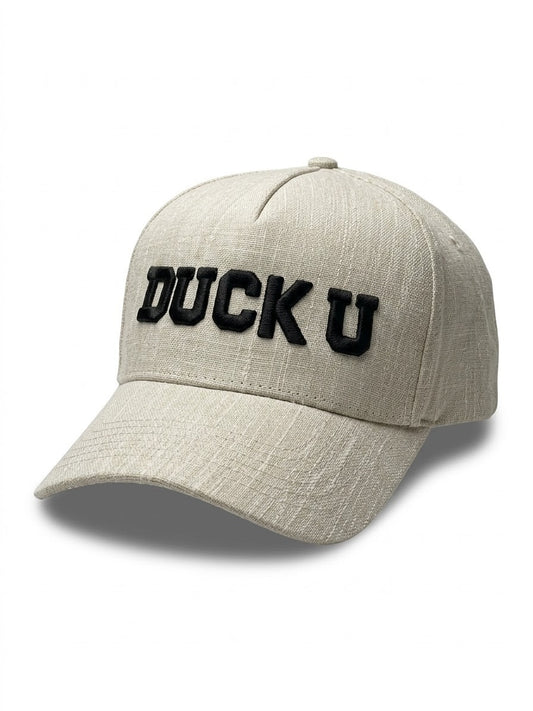 Gorra arena letras negras