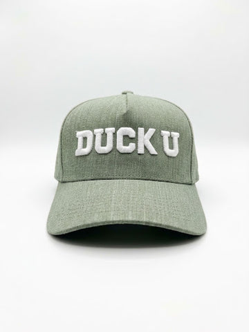 Gorra verde olivo letras blancas