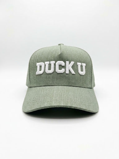 Gorra verde olivo letras blancas