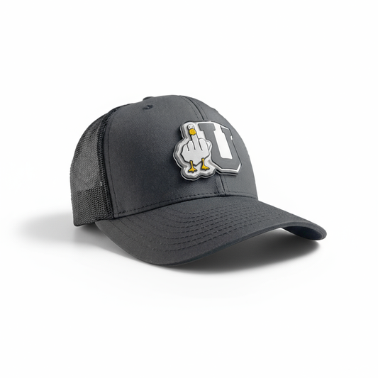 Dark gray cap with black U logo