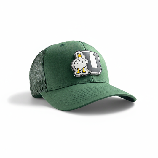 Green cap with U logo